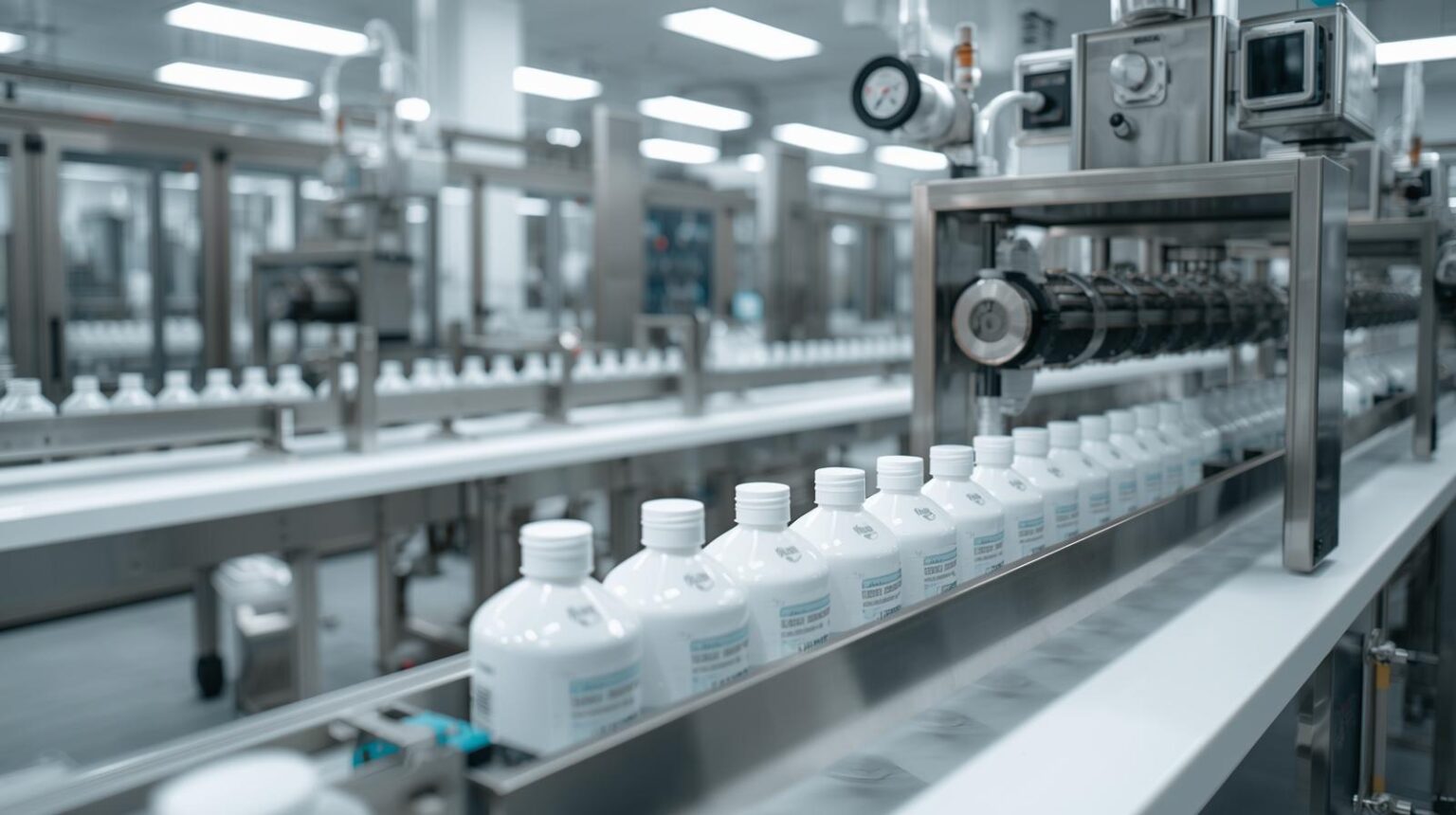 create an image of pharmaceutical formulation shampoo manufacturing product section akshunn life care (7)