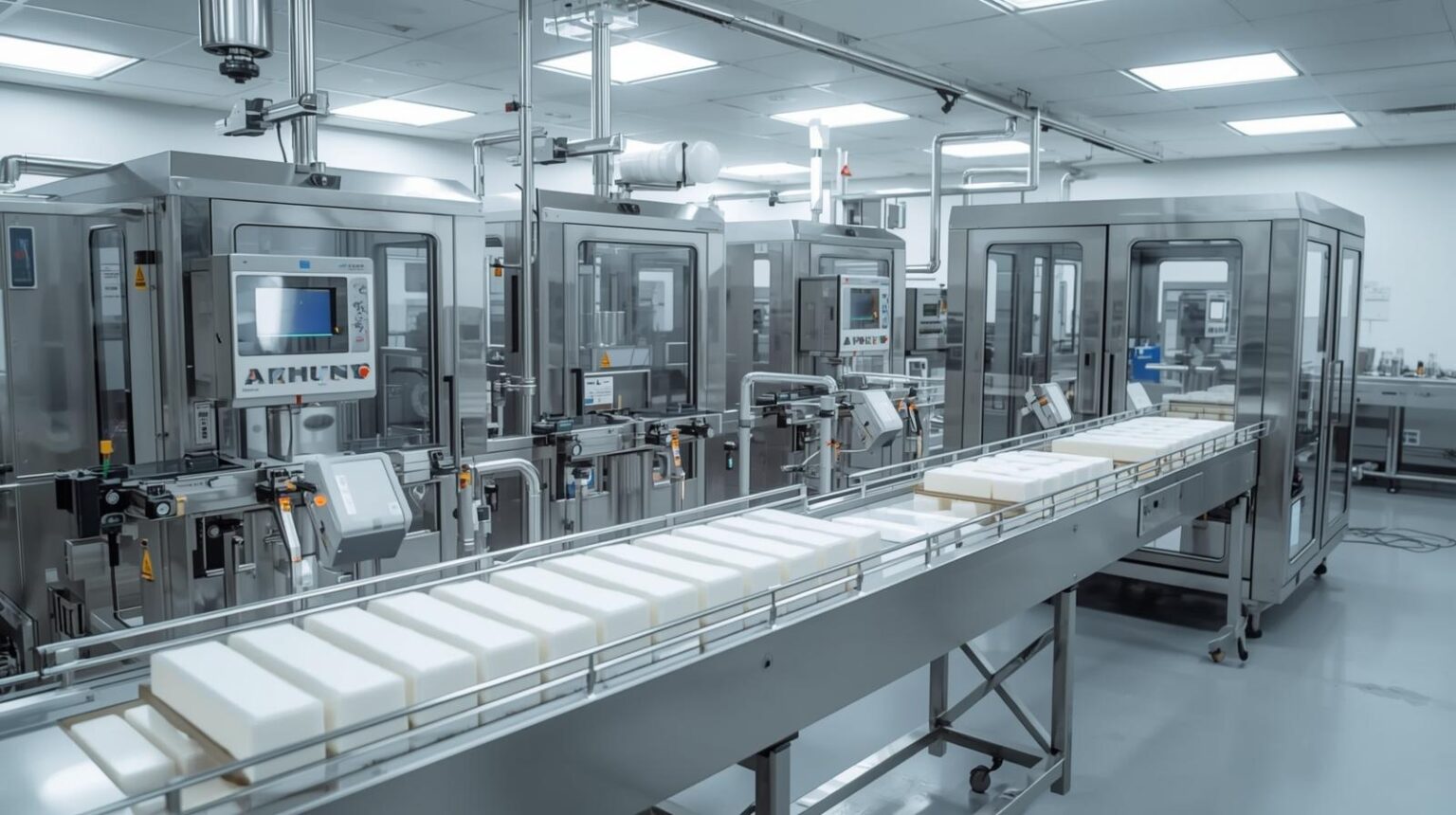 create an image of pharmaceutical formulation soap manufacturing product section akshunn life care (2)